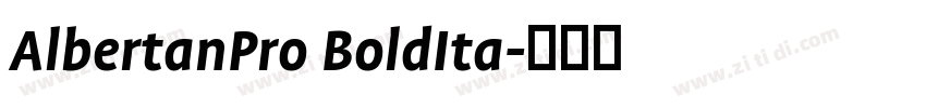 AlbertanPro BoldIta字体转换